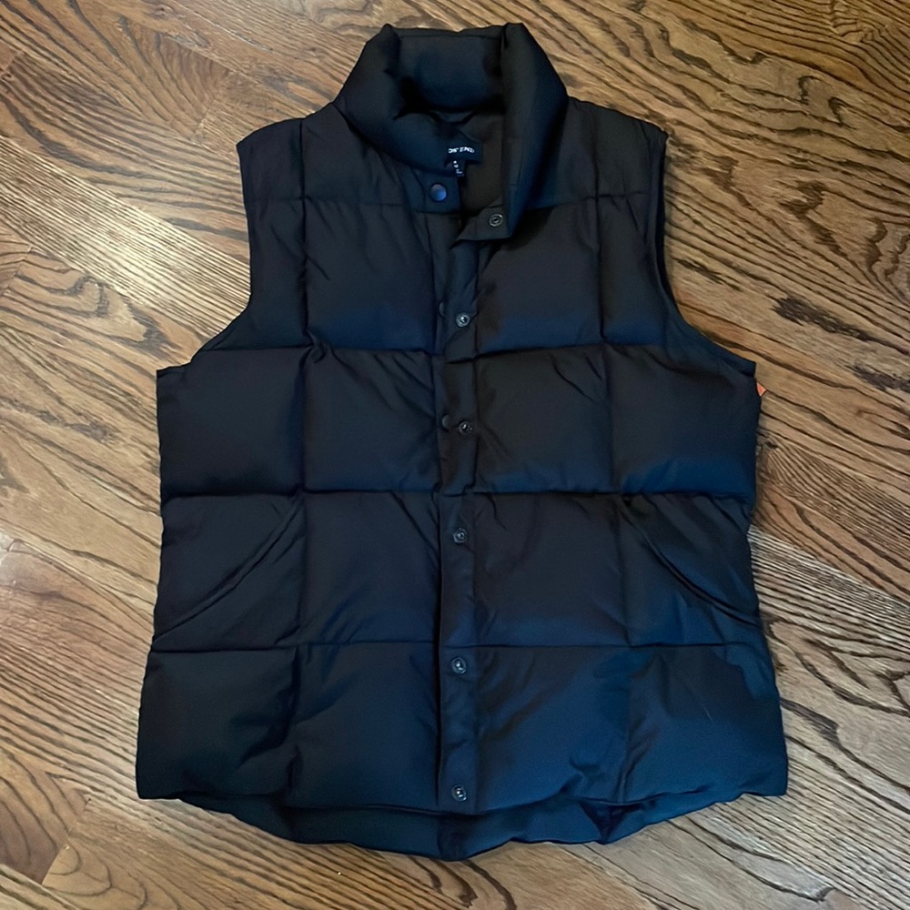 Land End’s Puffer Vest down worn once